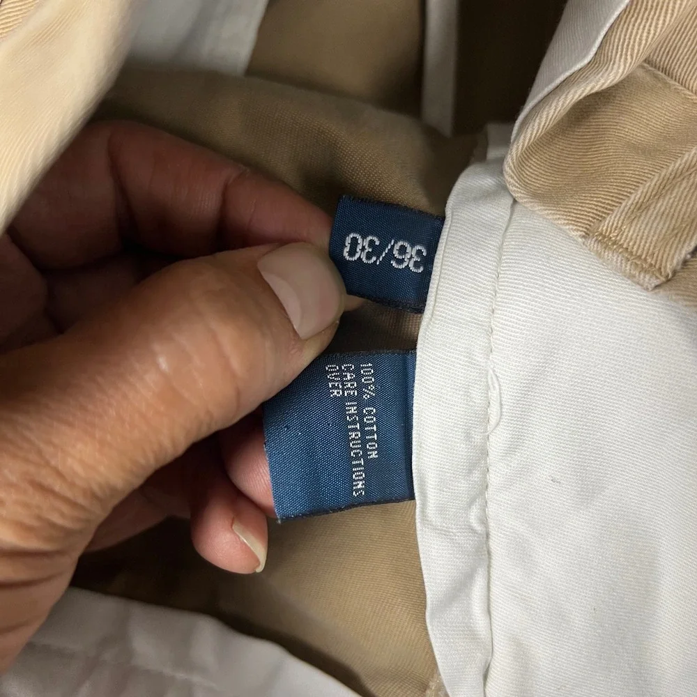 Vintage Polo Ralph Lauren Prospect Pant Mens 36x30 Tan Chino